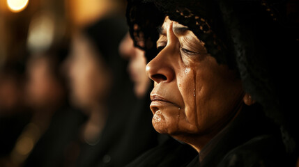 Emotions Unveiled: Award-Winning Capture of Grief at Funeral
