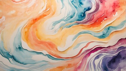 Fototapeta na wymiar Abstract colorful watercolor background. Hand drawn illustration for your design
