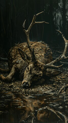 Dead,
Deer,
Carcass,
Lifeless,
Antlers,
Wildlife,
Roadkill,
Corpse,
Animal,
Stiff,
Decayed,
Rotting,
Wildlife,
Car,
Tragic,
Gruesome,
Accident,
Fatal,
Carcass,
Stench,
Remains,
Flesh,
Decay,
Abandoned
