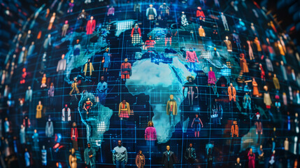 Global Trend Mapping: Human Icons on Virtual Globe