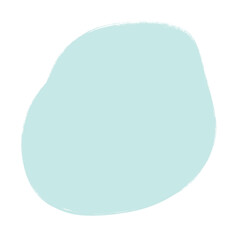 Icône ronde bleue minimaliste  - obrazy, fototapety, plakaty