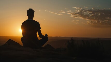 A man conducts a meditation session.