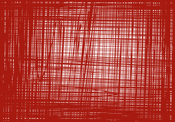 Fondo de rayas verticales y horizontales en rojo. Fondo tachado - obrazy, fototapety, plakaty