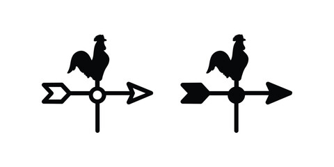 weather vane icon. sign for mobile concept and web design. vector illustration © Uswa KDT
