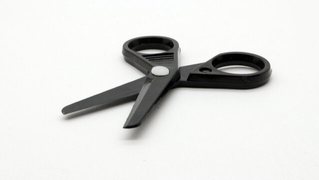 Black scissors with a small size