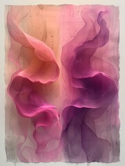 Gentle Pink Watercolor Generative AI Art Generative AI