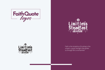 Elegant FaithLogo Template Bundle Identity classic style