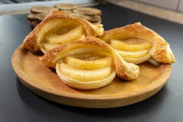 Puff Pastry Pineapple tarts. Pastry. food concept. diet