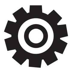 Gear vector logo icon template. Machine, progress, teamwork