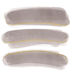 Abstract Brush Stroke Gold And Beige