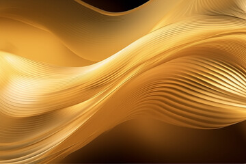 Abstract Gold wave paper background.