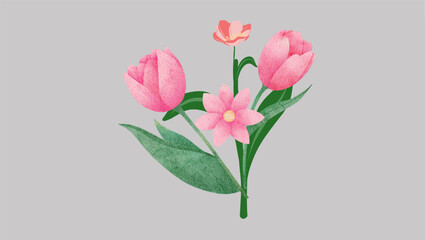 Find tranquility under the canopy of a tulip tree with this serene illustration. Ideal for creating a peaceful ambiance in your designs.