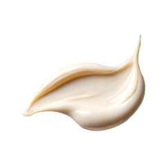 Smear of foundation cream on a transparent background. Beauty and Cosmetics. Health and care