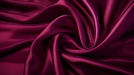 Obraz premium Dark magenta piece of cloth fabric wrinkled texture for background