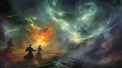 Elemental forces at play.Wallpaper Backgound