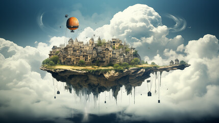 Obraz premium Quantum leaps of imagination.Wallpaper Backgound