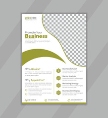 Creative business flyer design template