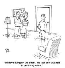 The Coastal Ocean Water is in their Living Room