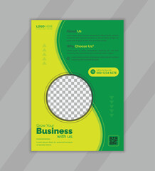 Corporate flyer design template