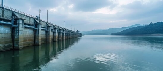 Industrial waste water treatment plant purifying water