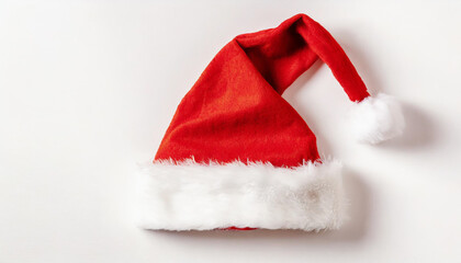 Santa claus hat isolated on white