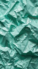 crumpled mint paper background.