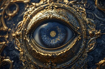 a close up of an eye