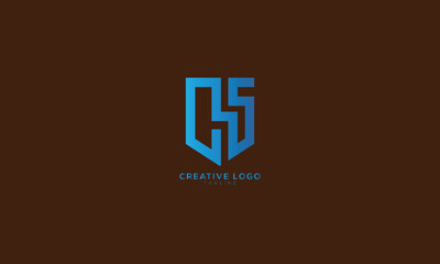 CS OS Abstract initial monogram letter alphabet logo design