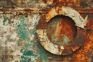 a circular object on a wall