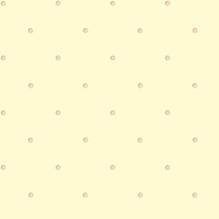 Polka dots on a yellow background. Seamless pattern. Children's party, baby shower, birthday. Simple design for wallpaper, cards, wrapping paper, stationery..