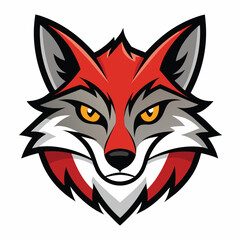coyote head logo vector illustration