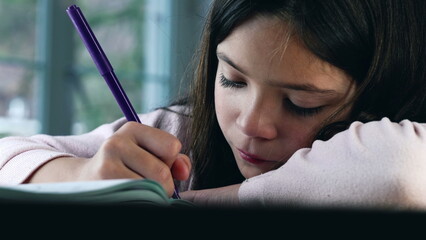 Artistic Child Captivated in Drawing - Close-up of Creative Expression