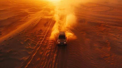 Fotobehang Off-road desert safari adventure in Dubai © Orxan