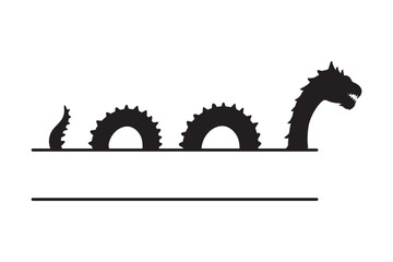 Loch Ness Monster Bundle, Nessie, Split monogram, Lochness, Monster dinosaur, stencil, Loch Ness Clipart, Loch Ness, Loch Ness Vector, Loch Ness, Loch Ness cut files, cutter, monster silhouette, clipa © Zilvinas