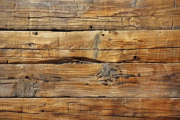 Fototapete Alte Flugzeuge Texture di un piano di legno vecchio e antico marrone