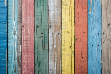 Texture di un piano di legno multi colore pastello
