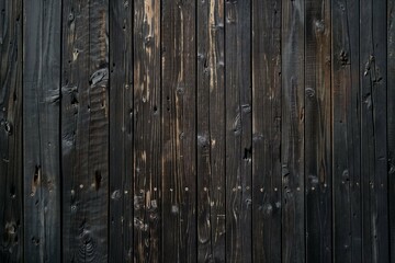 Texture di un piano di legno vecchio e antico marrone nero scuro - obrazy, fototapety, plakaty