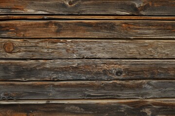 Texture di un piano di legno vecchio e antico marrone scuro - obrazy, fototapety, plakaty