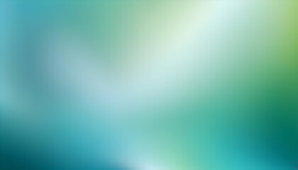 Light Blue and Green abstract blurred gradient Vector background. Colorful iustration with blurry effect for wallpaper, baner, card, brand book, magazine or brochure in 16 : 9 