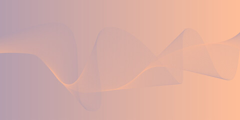 Fluid plain poster cover. Simple and soft light purple, pink, beige vector gradient background. Abstract geometrical template with blend shapes with waves for banner. Minimalistic backdrop with lines