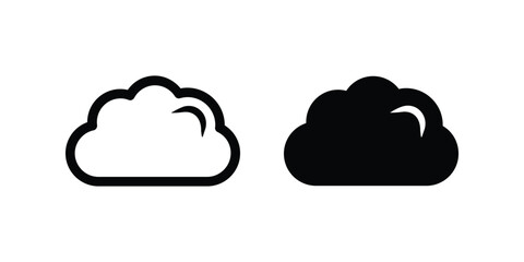 Cloud icon. flat illustration of vector icon