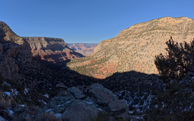 Hermit Canyon viewed from Waldron Canyon at Grand Canyon AZ