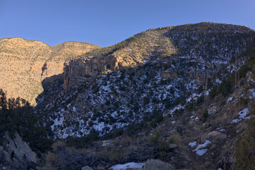 Fototapeta na wymiar Cliffs of Waldron Canyon at Grand Canyon AZ