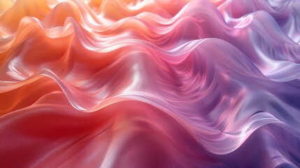 Vibrant Abstract Wavy Spectrum Backdrop for Product Advertising Generative AI