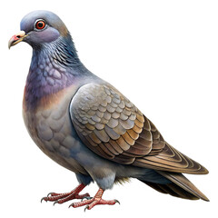 Pigeon isolated on a transparent background.