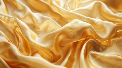 Obraz premium Golden Crumpled Sphere on White Background Generative AI