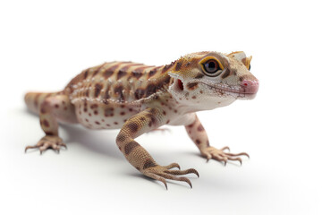 Naklejka premium Chameleon Iguana lizard isolated