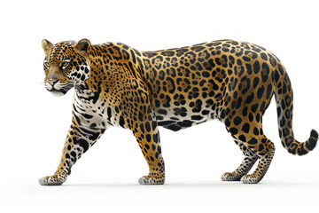 Naklejka premium Leopard isolated