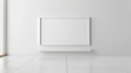 Minimalist White Plastic Tube on White Background Generative AI