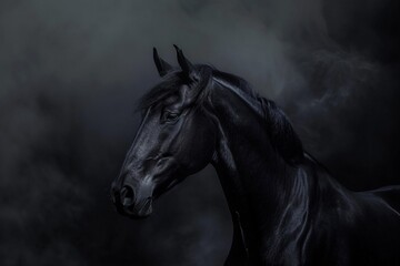 Obraz na płótnie Canvas Majestic Elegance: Ethereal Horse Art